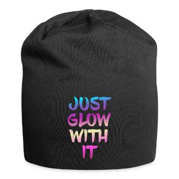 Just Glow With It Tee-shirt Party Tee pour les néons - Bonnet en jersey - noir - Devant
