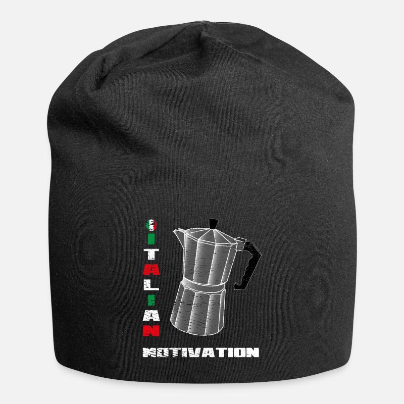 Motivation italienne - Bonnet en jersey - noir