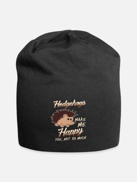 Hedgehog - Jersey Beanie - black
