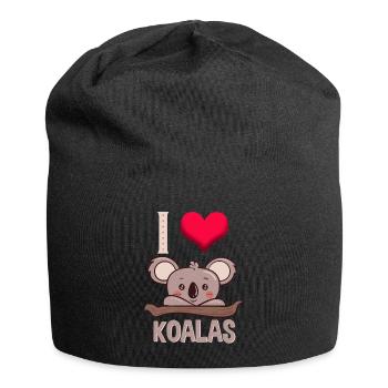 Koala Koala Bear Love Funny Gift - Jersey Beanie - black - Front
