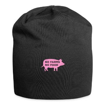 No Farms Food I Farm Farmer Farmer Trekker - Jersey Beanie - black - Front