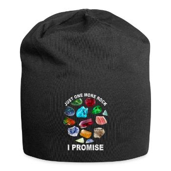 Lustiger Design-Mineraliensammler - Jersey-Beanie - Schwarz - Vorne