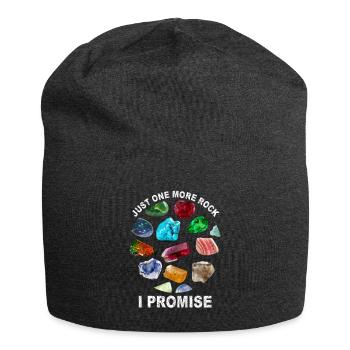 Lustiger Design-Mineraliensammler - Jersey-Beanie - Anthrazit - Vorne