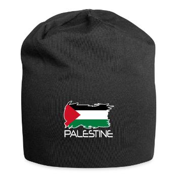 Indépendance du drapeau palestinien - Bonnet en jersey - noir - Devant