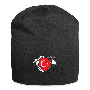 Türkiye Turquie Turk Turk - Bonnet en jersey - charbon - Devant