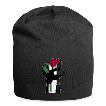 Palästina Faust Flagge - Jersey-Beanie - Schwarz - Vorne
