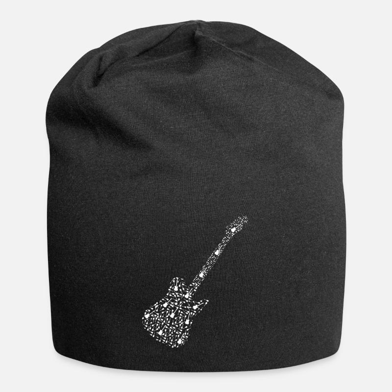 E Guitar de E Guitar - Guitar Shirt - Bonnet en jersey - noir
