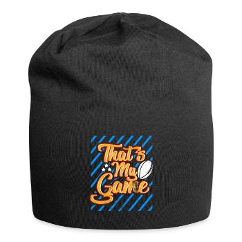 Das ist mein Spiel American Football Tight End - Jersey-Beanie - Schwarz - Vorne