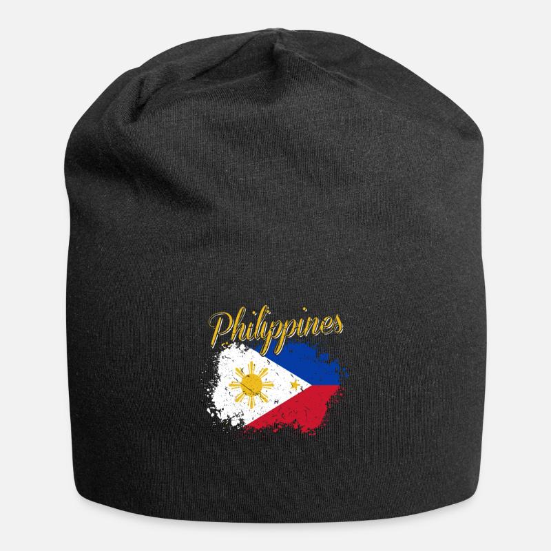 Philippinen Filipino - Jersey-Beanie - Schwarz