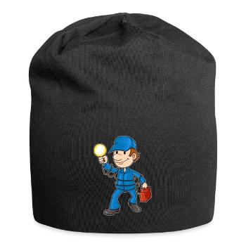 Elektriker Strom Geschenk Elektrizität Beruf Volt - Jersey-Beanie - Schwarz - Vorne
