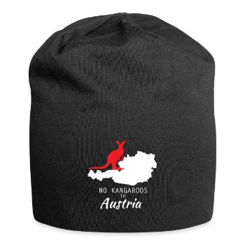 Österreich - Jersey-Beanie - Schwarz - Vorne