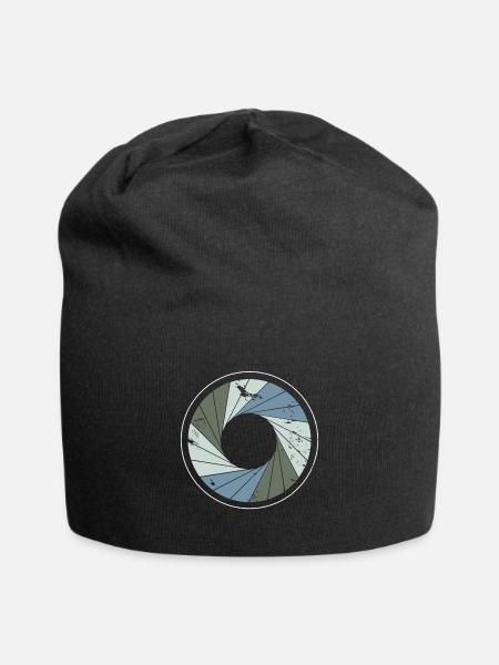 Weihnachten Fotografie Linse Geschenk Kamera - Jersey-Beanie - Schwarz