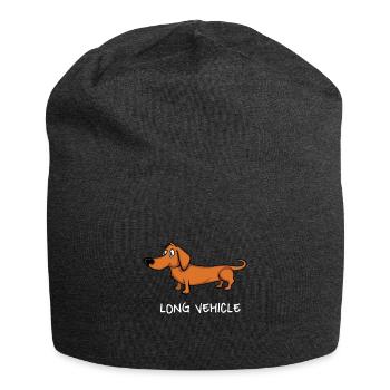 Long Vehicle Dackel Langes Fahrzeug Überlänge - Jersey-Beanie - Anthrazit - Vorne