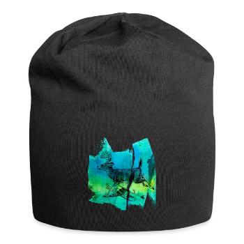Roe Rehbuck Fawn Red Deer Wild T Shirt - Jersey Beanie - black - Front
