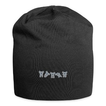 Animaux de yoga - Koala - Bonnet en jersey - noir - Devant