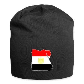 Ägypten Flagge - Jersey-Beanie - Schwarz - Vorne