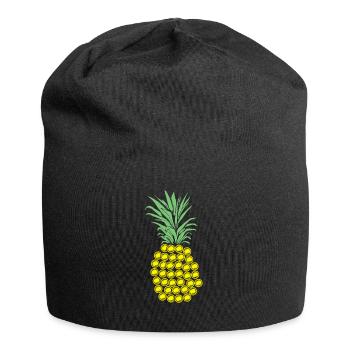 Disc Golf Ananas Geschenk - Jersey-Beanie - Schwarz - Vorne