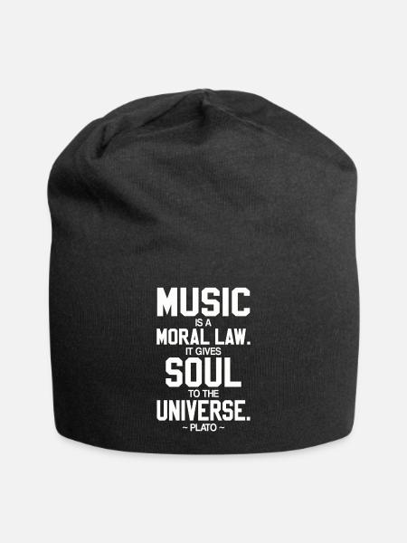 music - Jersey Beanie - black