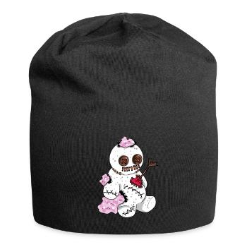Voodoo Puppe Liebe Liebeskummer Freundin Teddy - Jersey-Beanie - Schwarz - Vorne