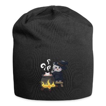 Hexe braut Halloween einen Zaubertrank - Jersey-Beanie - Schwarz - Vorne