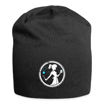 Cupcake Fee Konditor Geschenk Frau - Jersey-Beanie - Schwarz - Vorne