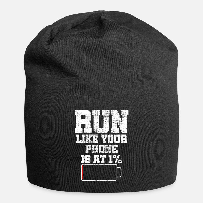 To run - Jersey Beanie - black