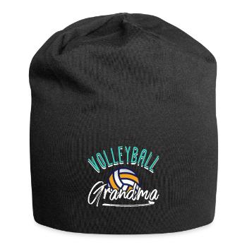 Volleyball Grandma - Jersey-Beanie - Schwarz - Vorne