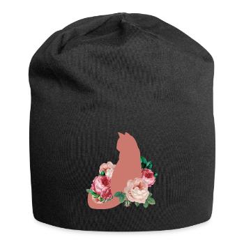 Cat lovers Cats Kittens Animal lover Meow - Jersey Beanie - black - Front