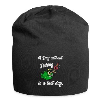 Fishing Fish Fishing Perch Anglers - Jersey Beanie - black - Front
