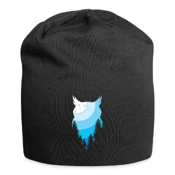 owl - Jersey Beanie - black - Front