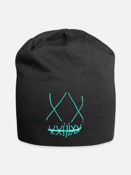 The Purge Maske T-Shirt Leuchtend Halloween - Jersey-Beanie - Schwarz