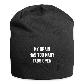 Thoughts circles student computer science - Jersey Beanie - black - Front