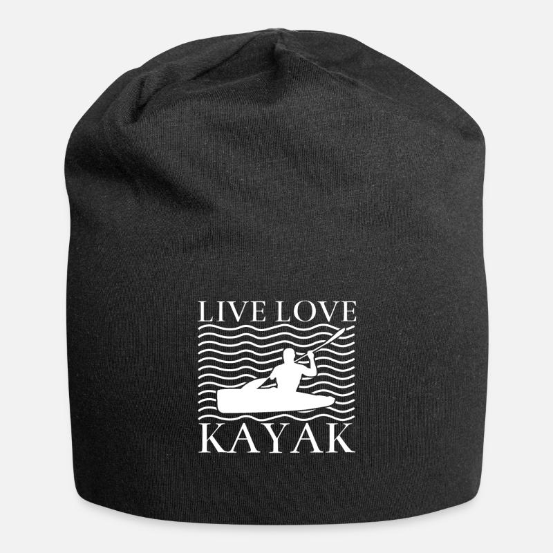 Kajak - Jersey-Beanie - Schwarz