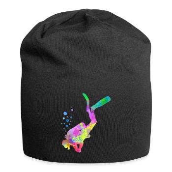 Diver motif - Jersey Beanie - black - Front
