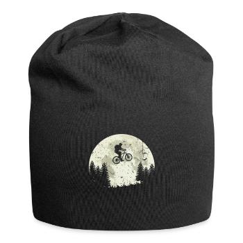 Lune conduite de vélo - Bonnet en jersey - noir - Devant