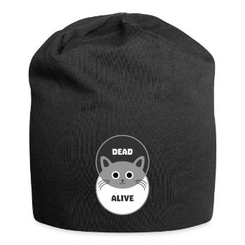 Schrödingers Katze - Jersey-Beanie - Schwarz - Vorne