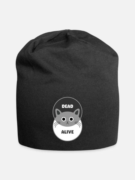 Schrödingers Katze - Jersey-Beanie - Schwarz