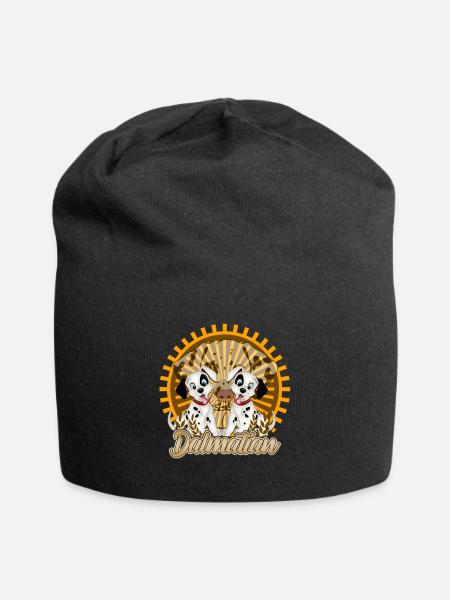 dalmatien - Bonnet en jersey - noir