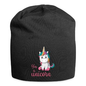 I am a unicorn - Jersey Beanie - black - Front