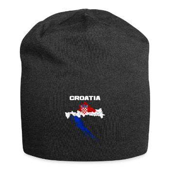 Kroatien - Jersey-Beanie - Anthrazit - Vorne