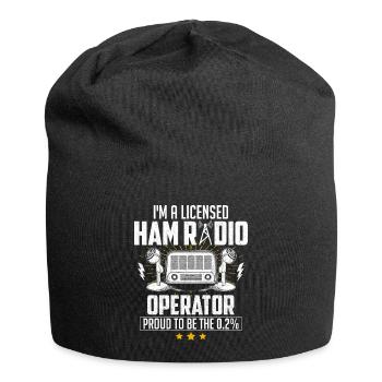 Je suis un opérateur de radioamateur agréé - Bonnet en jersey - noir - Devant