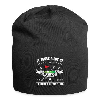 Lustiger Golf Spruch - Golfspieler Geschenk - Jersey-Beanie - Schwarz - Vorne