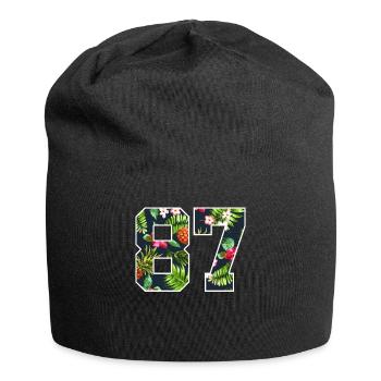 87 - Jersey Beanie - black - Front