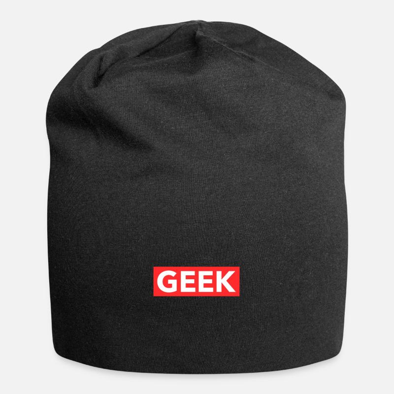 Geek - Bonnet en jersey - noir