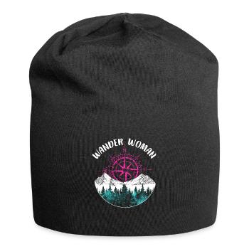 Randonnée pédestre pagayer dans les montagnes - Bonnet en jersey - noir - Devant