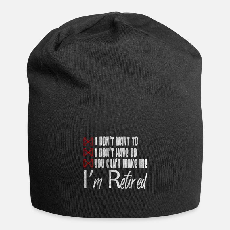 retirement - Jersey Beanie - black
