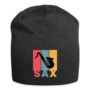 SAXOPHONISTE - Sax - Bonnet en jersey - charbon - Devant