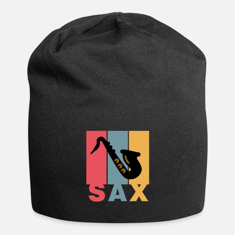 SAXOPHONISTE - Sax - Bonnet en jersey - noir