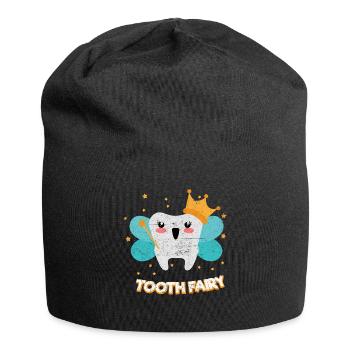 Tooth fairy vintage funny dentist - Jersey Beanie - black - Front