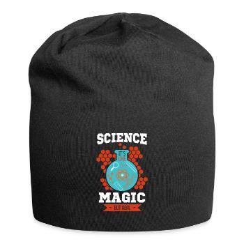 Wissenschaft Biologie Physik Magie Geschenk - Jersey-Beanie - Schwarz - Vorne